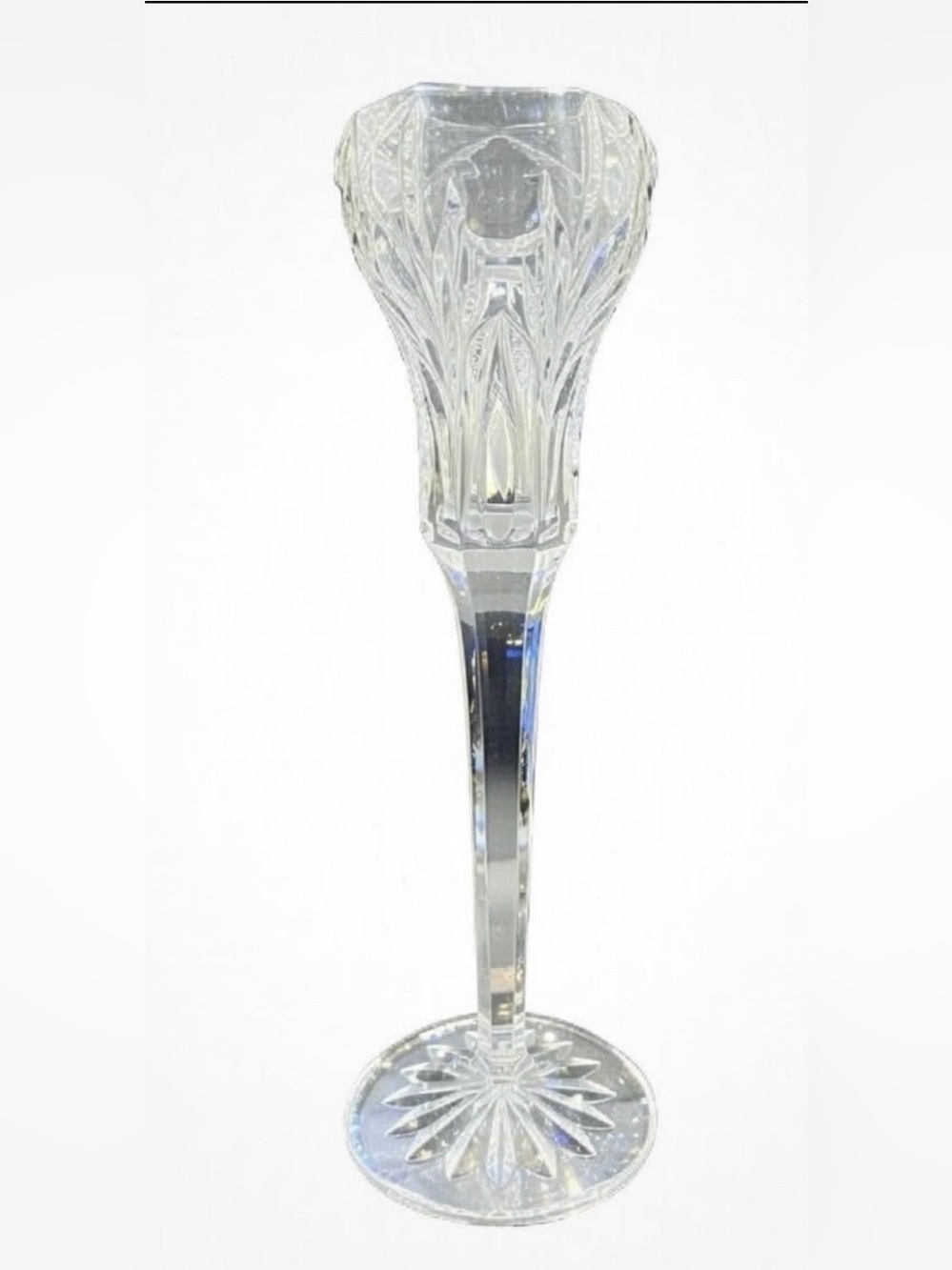 Waterford Crystal Candlestick Candle Holder Made In Ireland